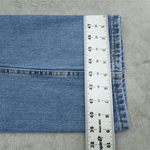 Levi's 505 Jeans Mens Size 38x30 Blue Regular Straight 100% Cotton Denim Pants - Picture 5 of 16